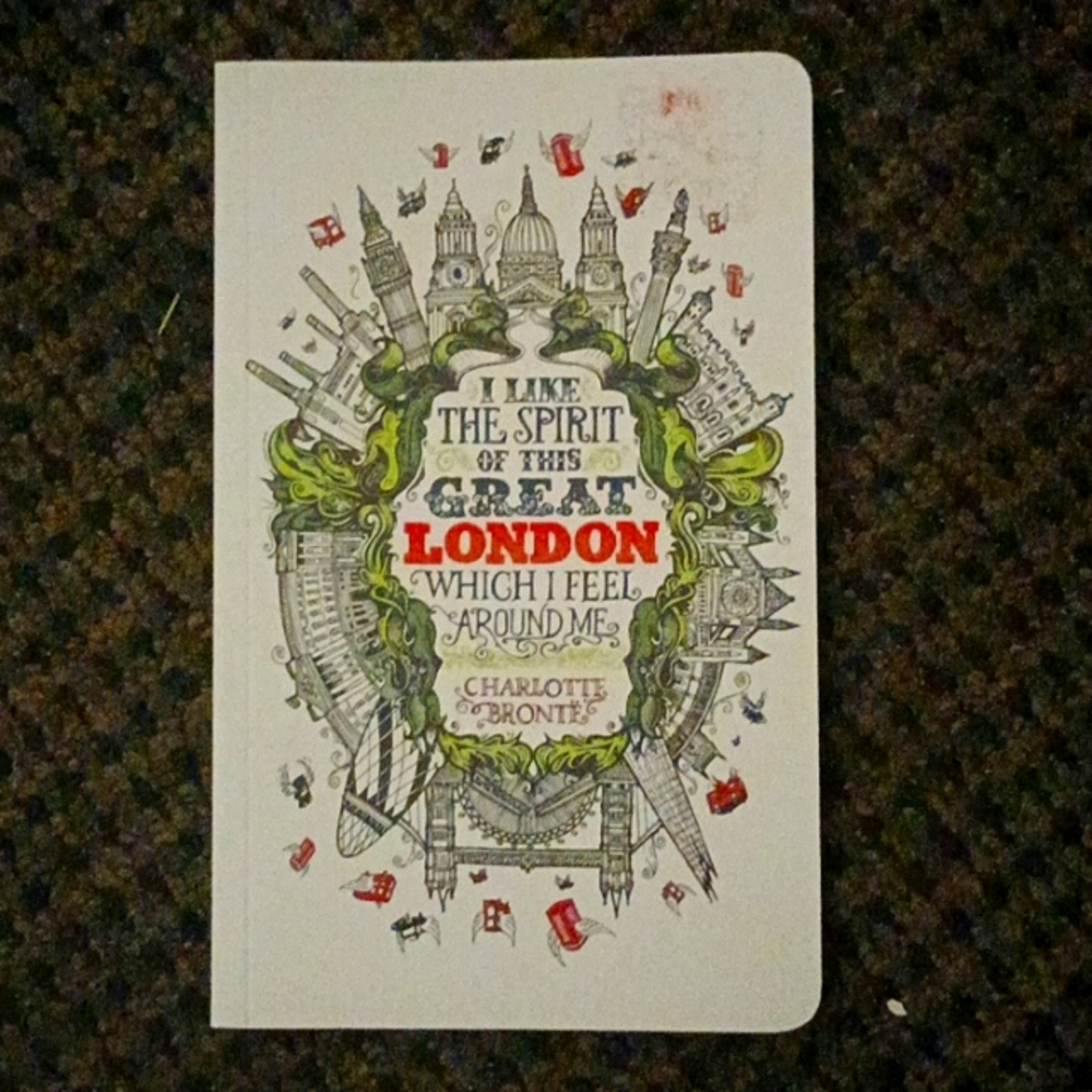 Journal with interesting color pages throughout based on London & traveling